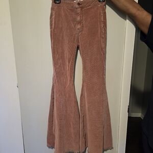 Pink Bell Bottom Pants
